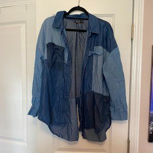 a.n.a Jean Patch Button-Up Jacket in size XL